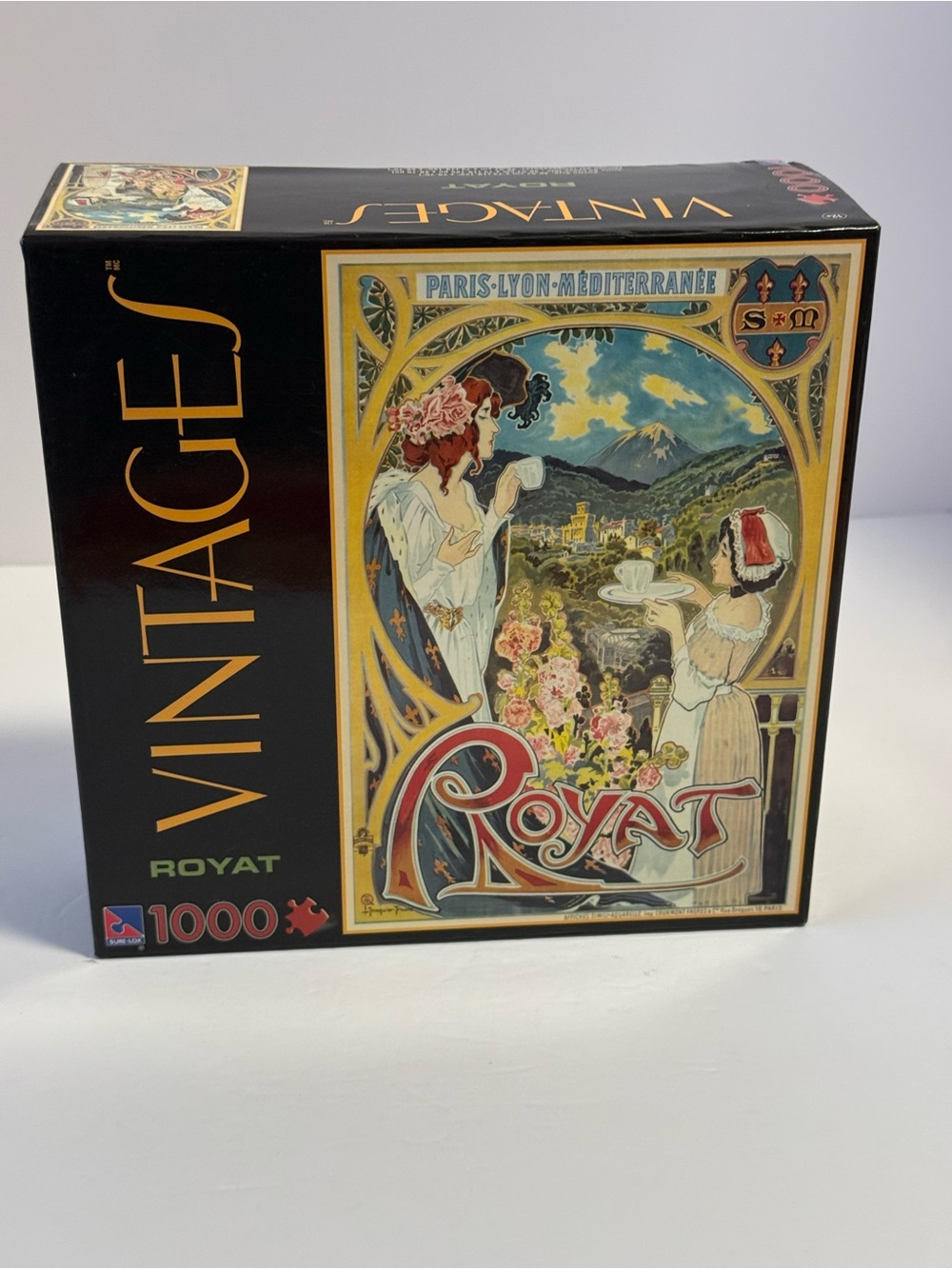 NIB 2006 Sure-Lox Vintages ROYAT 1000 Pc Jigsaw Puzzle Art Nouveau French Poster